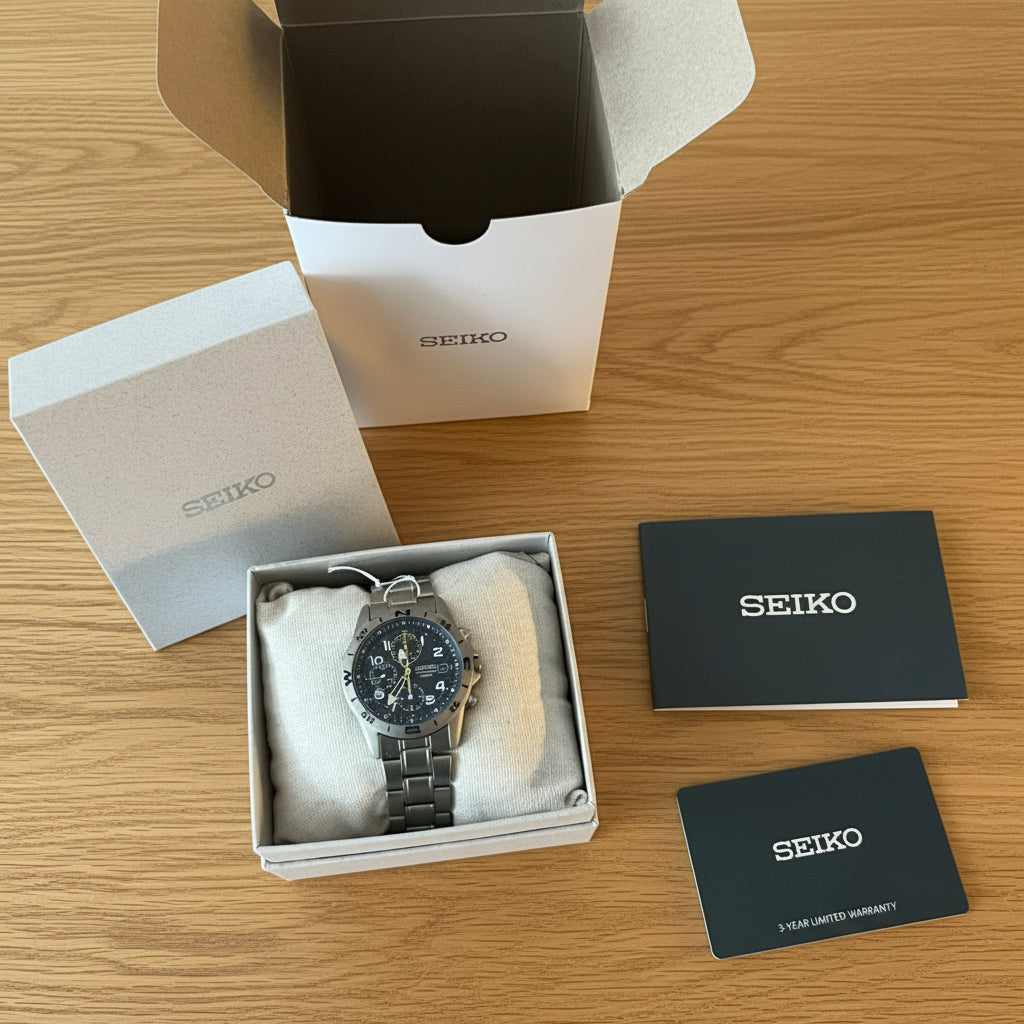 Seiko SND379P – Blue Dial Chronograph